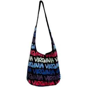 TBVA01 Robin Ruth Round Sling Bag - Black/Blue/Purple Virginia